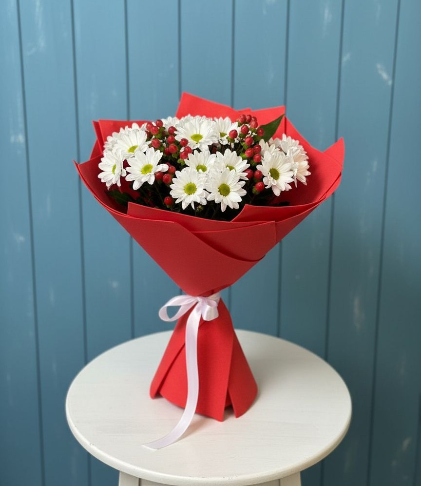 Букет цветов из: Хризантемы в Первомайском Оренбургский район