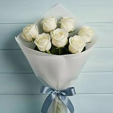 Букет 7 Белых роз Эдлесс Лав #REPLACE_PRED# Первомайском Оренбургский район