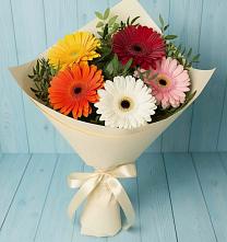 Букет цветов из:  Герберы в Первомайском Оренбургский район