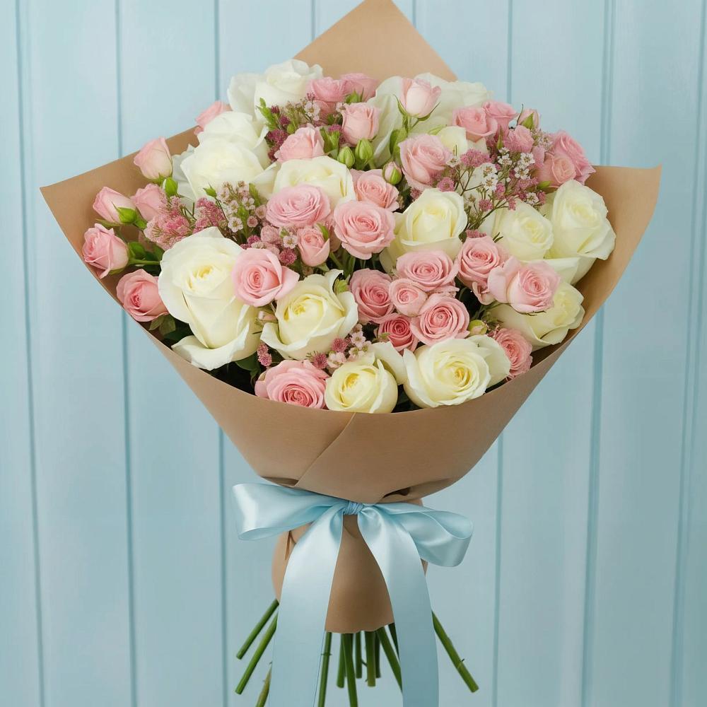 Букет цветов из: Розы в Первомайском Оренбургский район