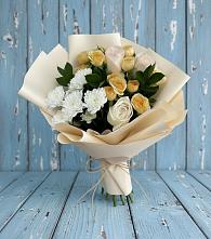 Букет цветов из:  Розы и Хризантемы в Первомайском Оренбургский район
