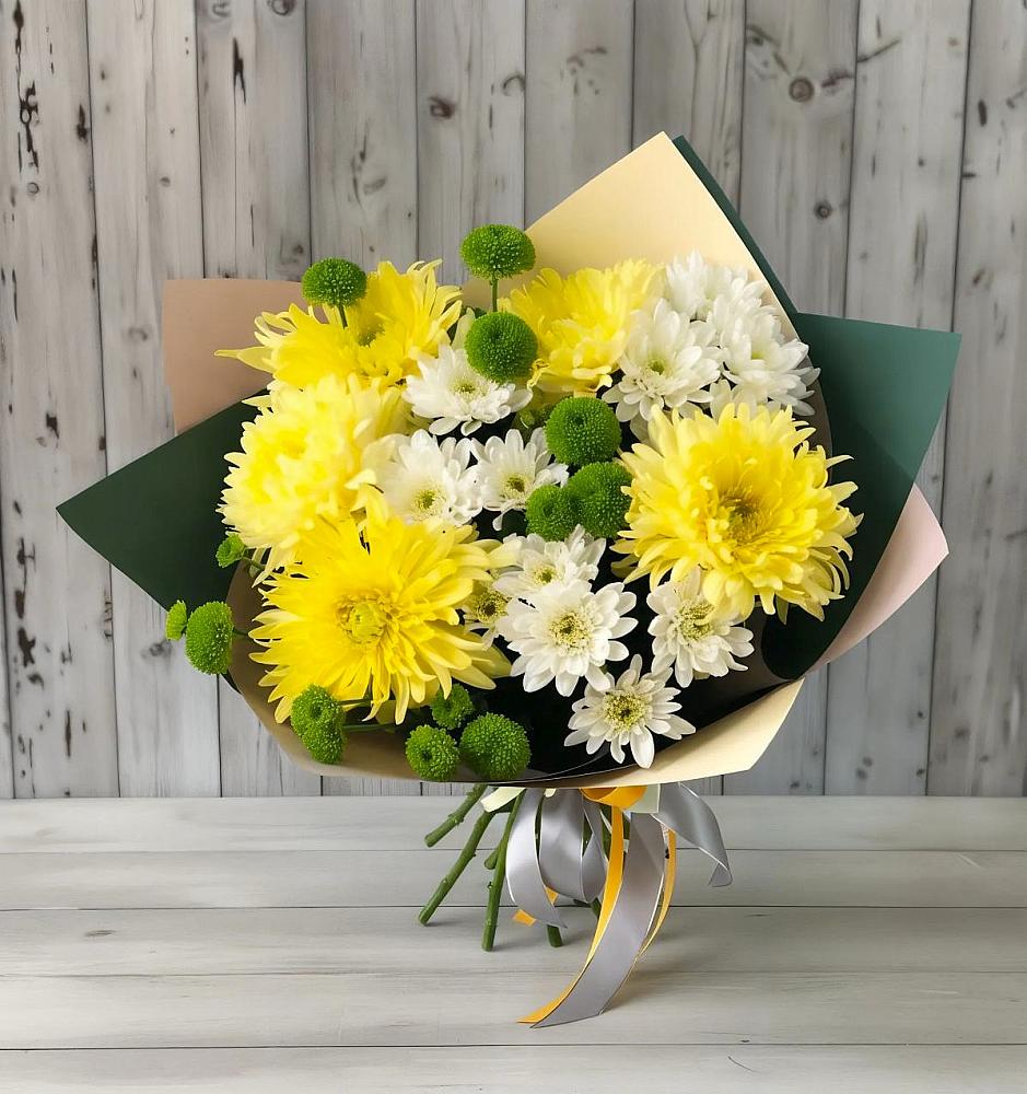 Букет цветов из: Хризантемы в Первомайском Оренбургский район