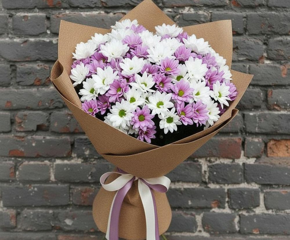 Букет цветов из: Хризантемы в Первомайском Оренбургский район