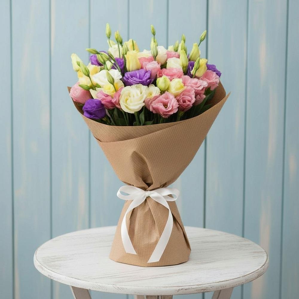 Букет цветов из: Лизиантусы в Первомайском Оренбургский район