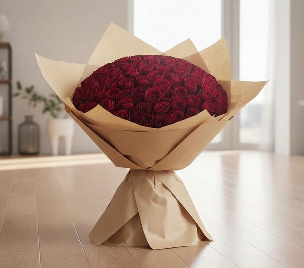 Букет 101 Красная роза в Первомайском Оренбургский район