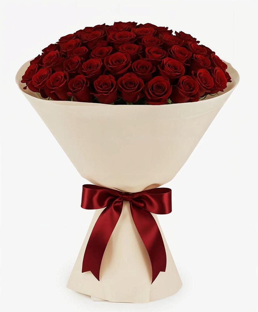 Букет 101 Бордовая роза Блэк Бакарра в Первомайском Оренбургский район