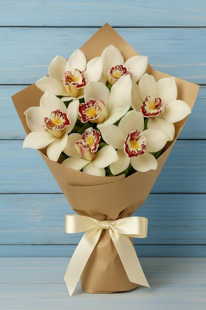 Букет цветов из: Орхидеи и Розы в Первомайском Оренбургский район