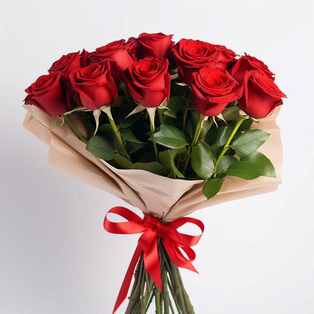 Букет 11 Красных роз Эдлесс Лав в Первомайском Оренбургский район