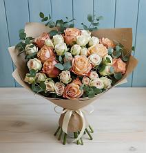 Букет цветов из:  Альстромерии и Розы в Первомайском Оренбургский район