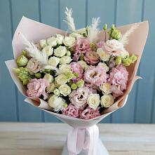 Букет цветов из:  Альстромерии и Розы в Первомайском Оренбургский район