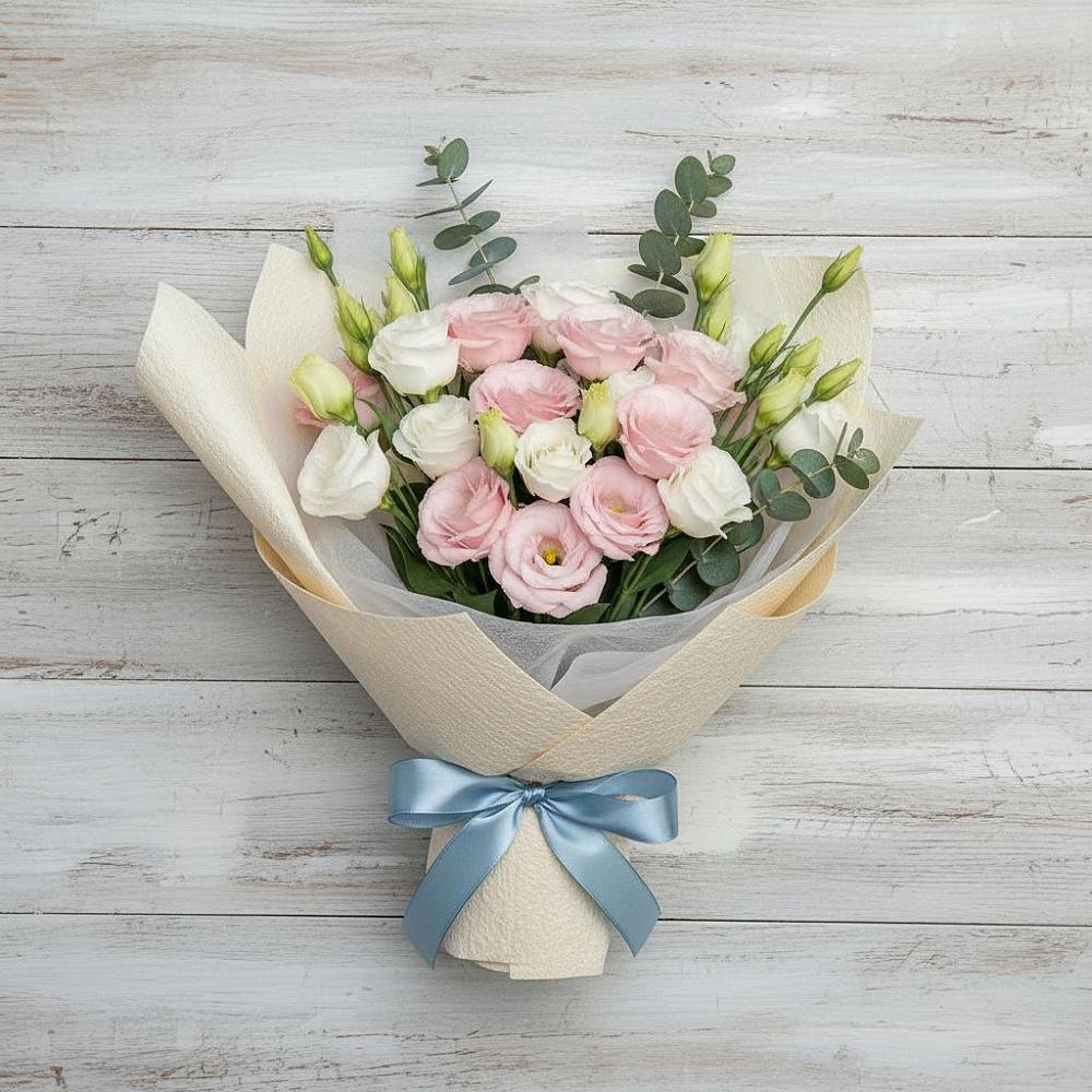 Букет цветов из: Лизиантусы в Первомайском Оренбургский район